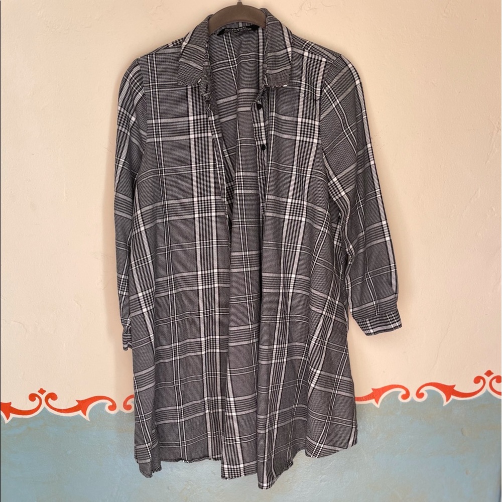NWOT Zara Woman A-line Plaid Dress Size XS